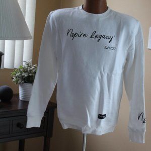 'Nspire Legacy Men's Small - White Crewneck Sweatshirt - NEW